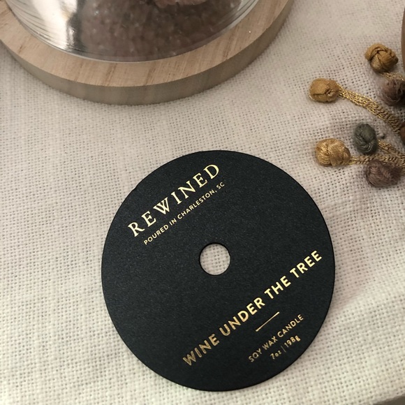 Rewined Accents Rewined Wine Under The Tree Soy Candle 7oz Nwt